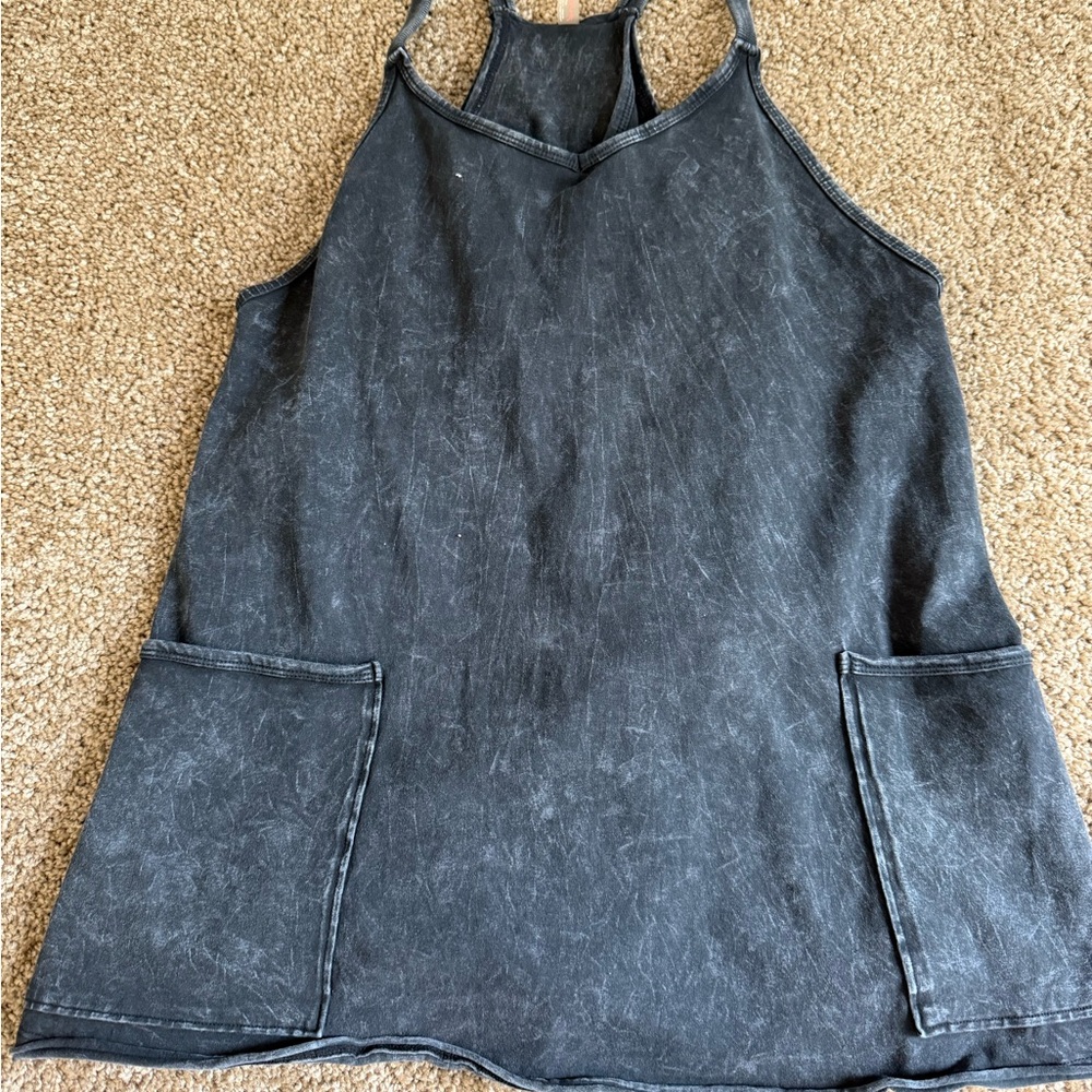 Free People Blue Tank Top Dress